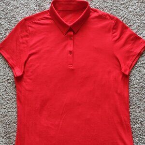 Icebreaker Red Short Sleeve Polo Tee